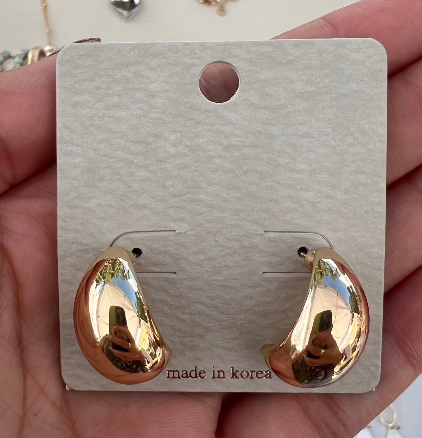 Round Dome Earring