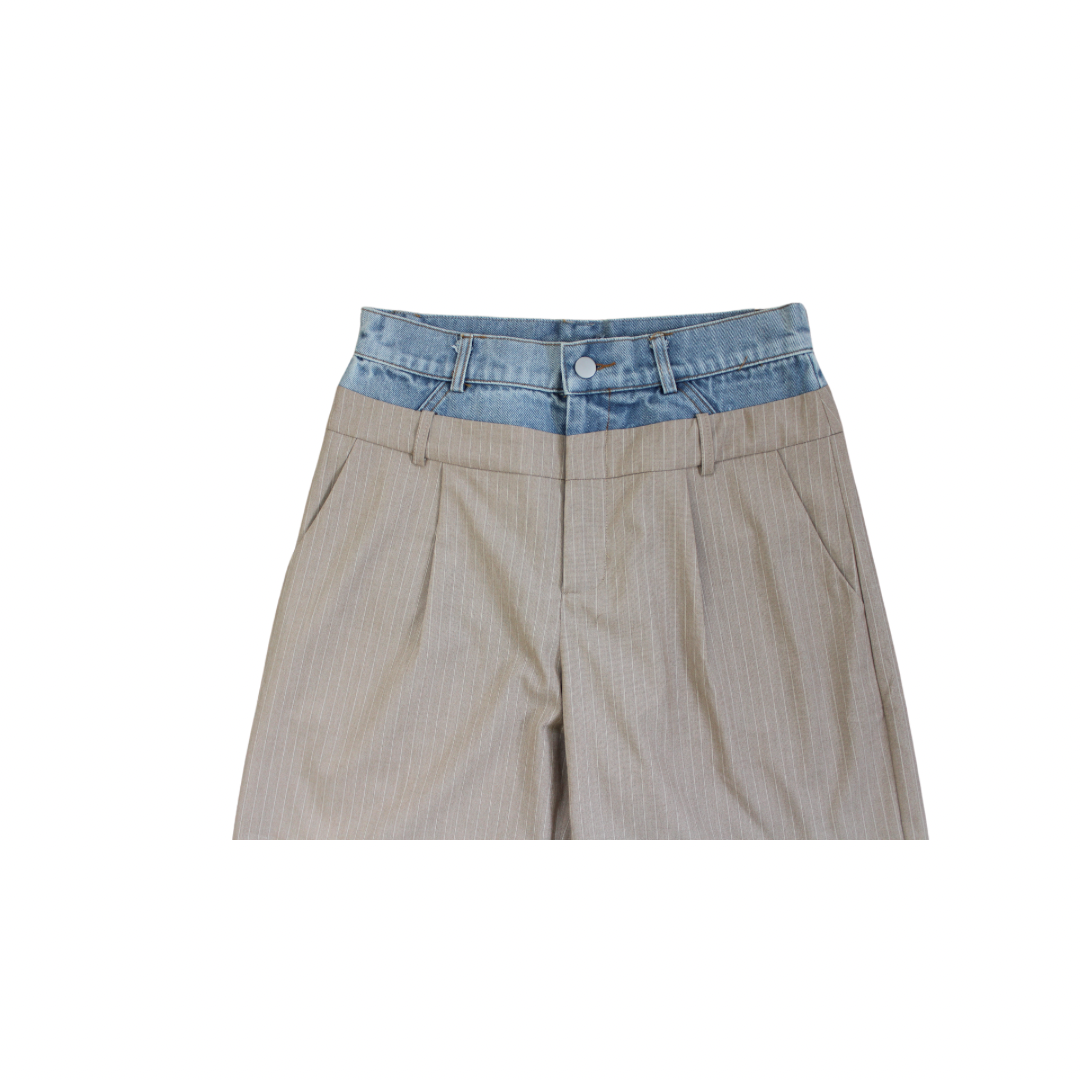 Denim Waistband Trouser