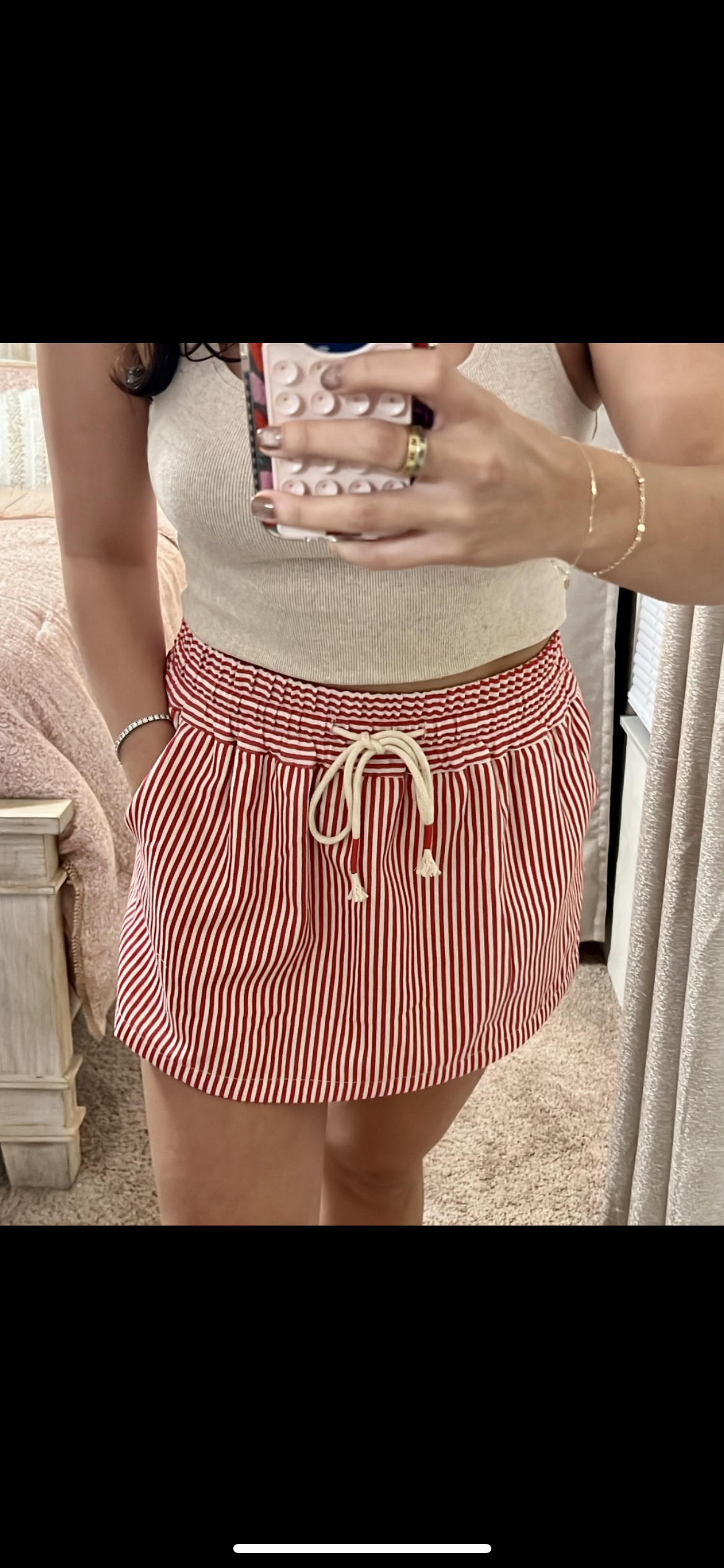 Nauti Striped Skort